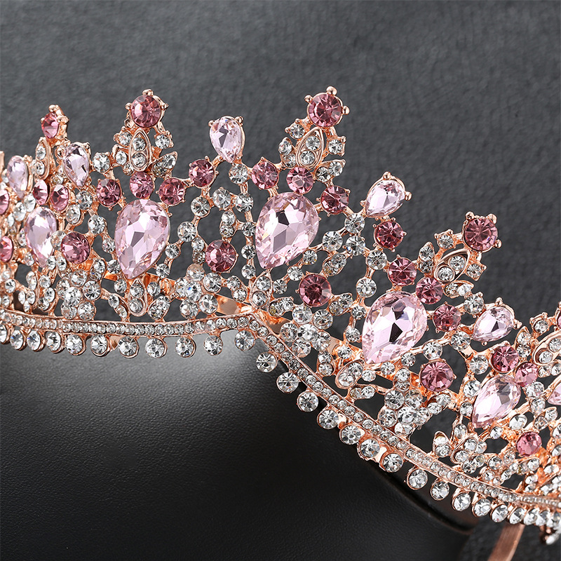 Baroque Bridal Crown Headdress Rhinestone Princess Formal Dress Accessories — foto 12