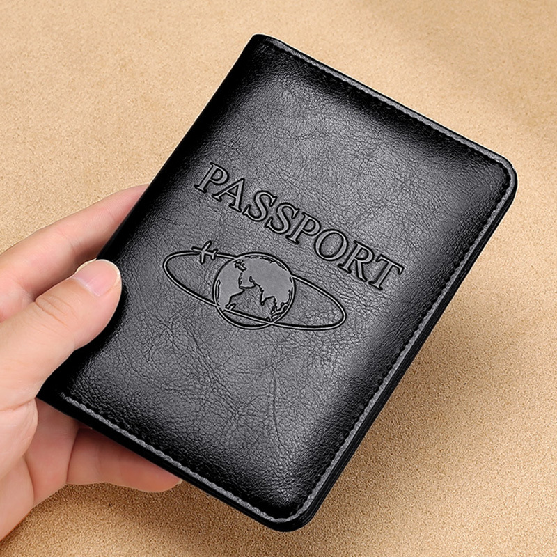 Crazy Horse Travel Passport Cover – side profile