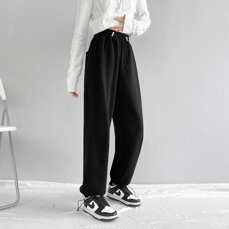 Title 6, Plus Velvet Fried Street Guard Pants Women