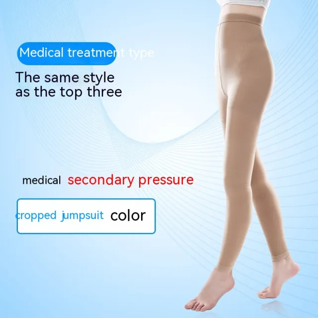 Shaping Leg Compression Stockings Leggings Skin Tone Level2 - Shop at LoveMi