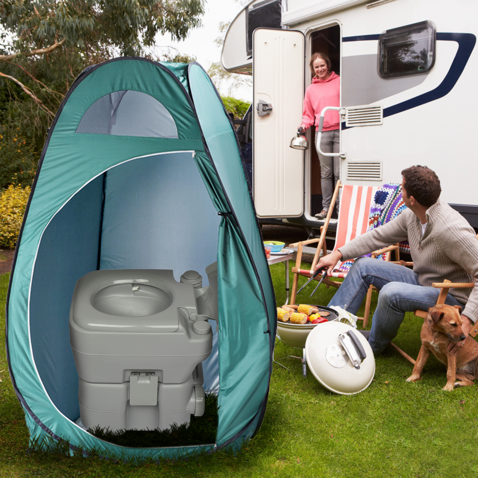 Pop-Up Privacy Tent, Army Green
