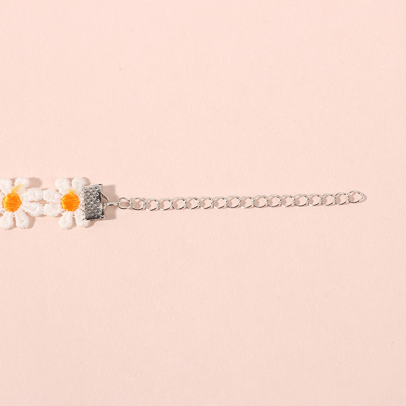 Neckband Necklace Clavicle Chain Net Red Short Lace