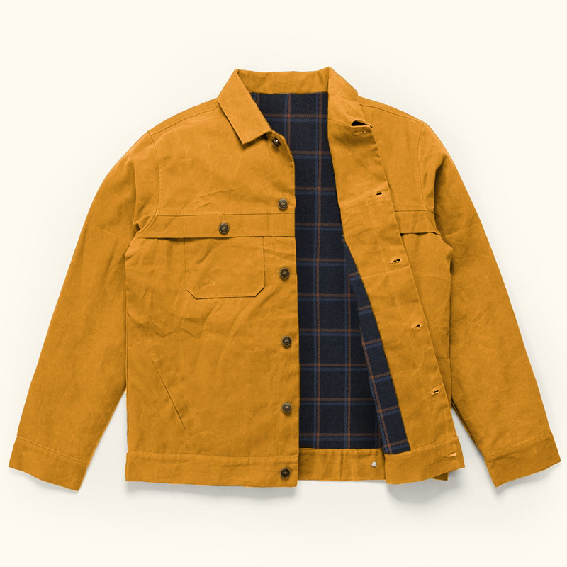 Long Sleeve Button Zipper Men's Blouse