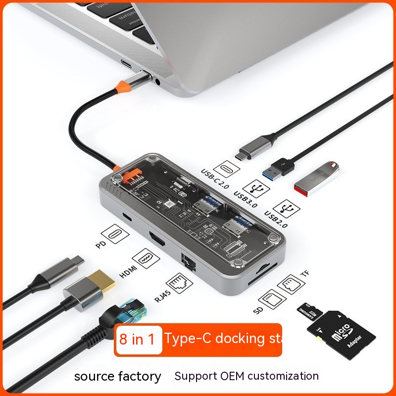 USB Hub Expansion Dock Converter for Notebook Laptop Computer Adapter - 第 10/10 張圖片
