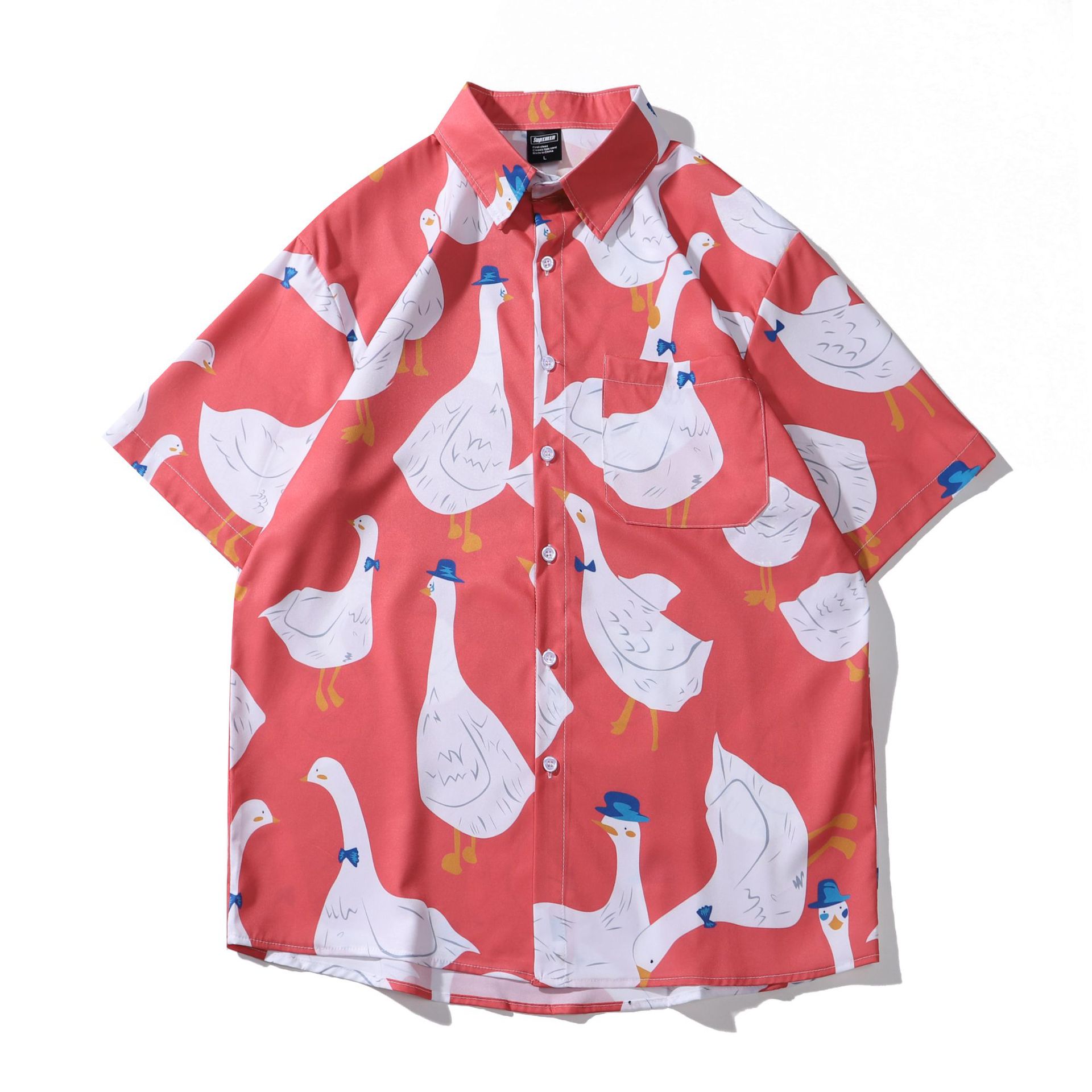 Title 4, Heren shirt met vijf mouwen, los en oversized, ...