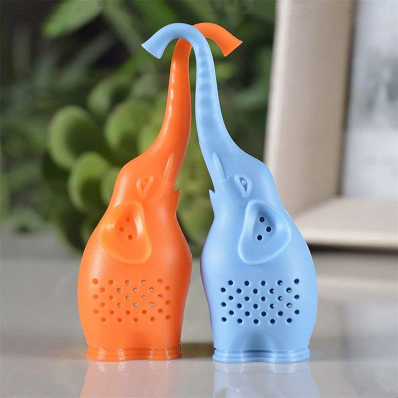 Silicone elephant tea strainer animal cartoon tea strainer