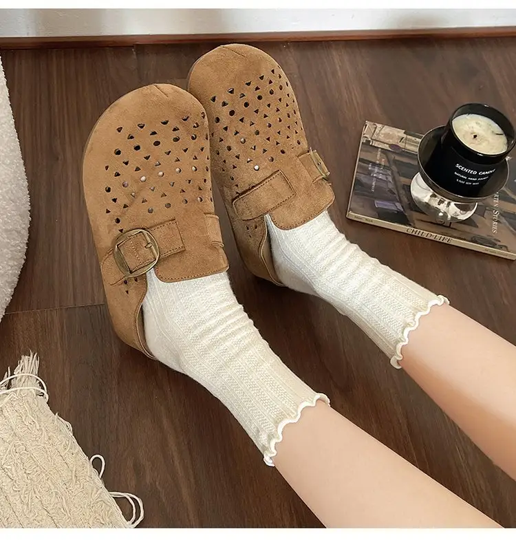 Thick Soled Boken Baotou Slippers