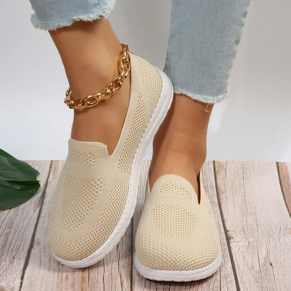 Women's Mesh Shoes Breathable Slip on Lazy Loafers