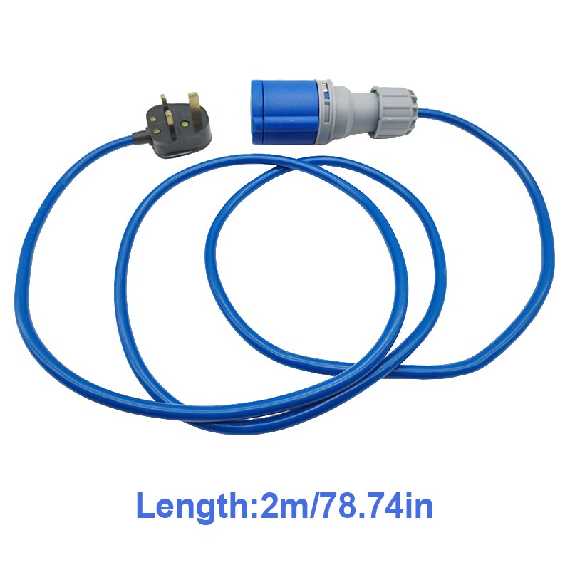 HEAVY-DUTY Caravan Motorhome 13A Plug TO 16A Socket 240V Mains Hook UP Cable — image 8