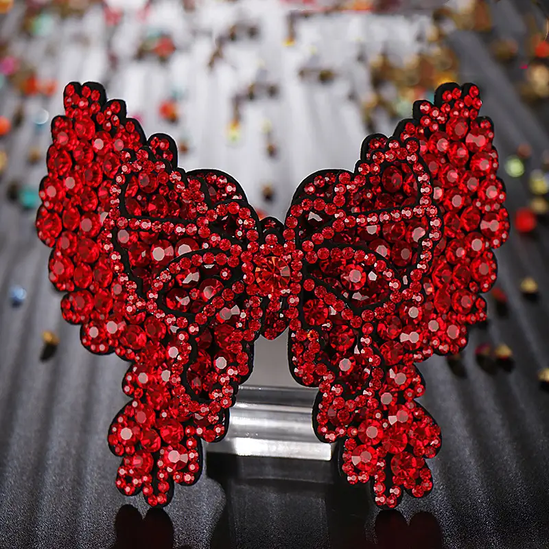 Korean Crystal Diamond Hairpin Headdress Large