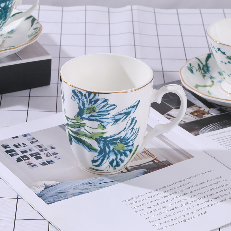 Title 2, Taza de café de porcelana fina Green Phoenix Af...