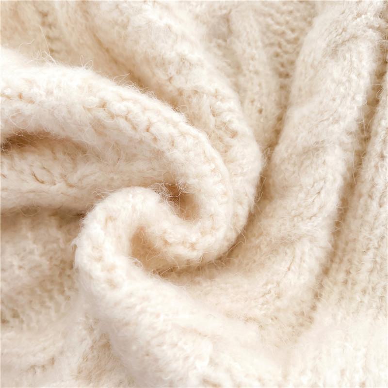 Contrasting Color Knitted Cardigan Women's Sweet Sweater Coat