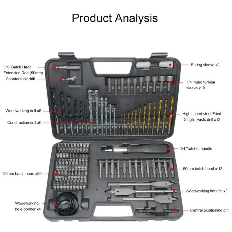 111-Piece Premium Drill And Screwdriver Bit Set