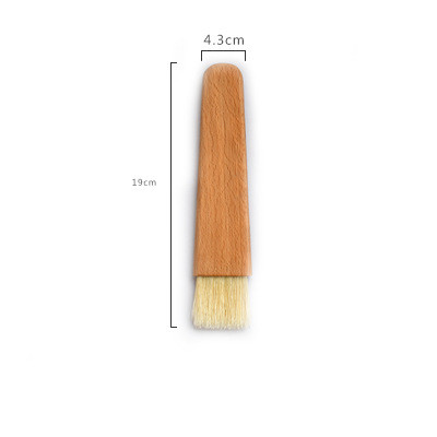 Title 1, Unpainted beech flat handle brush