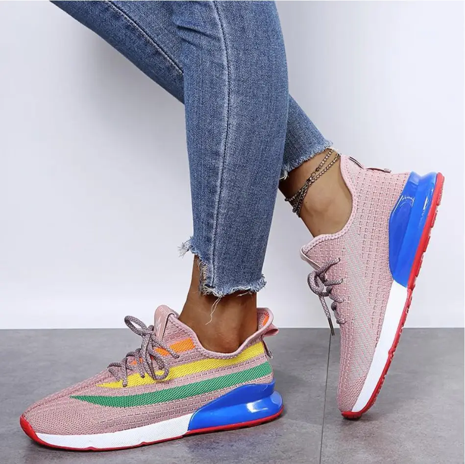 Sports Running Shoes Breathable European And American Sports Flying Shoes