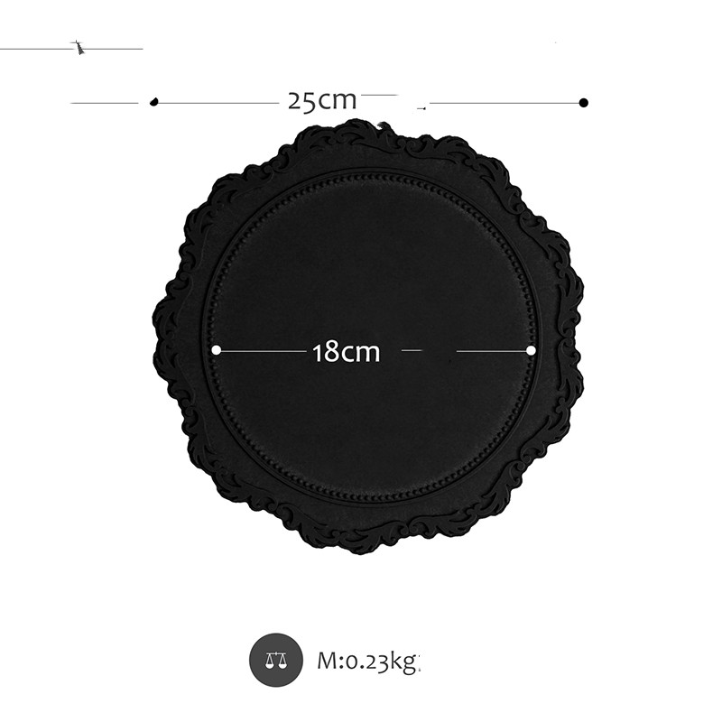 Black single plate