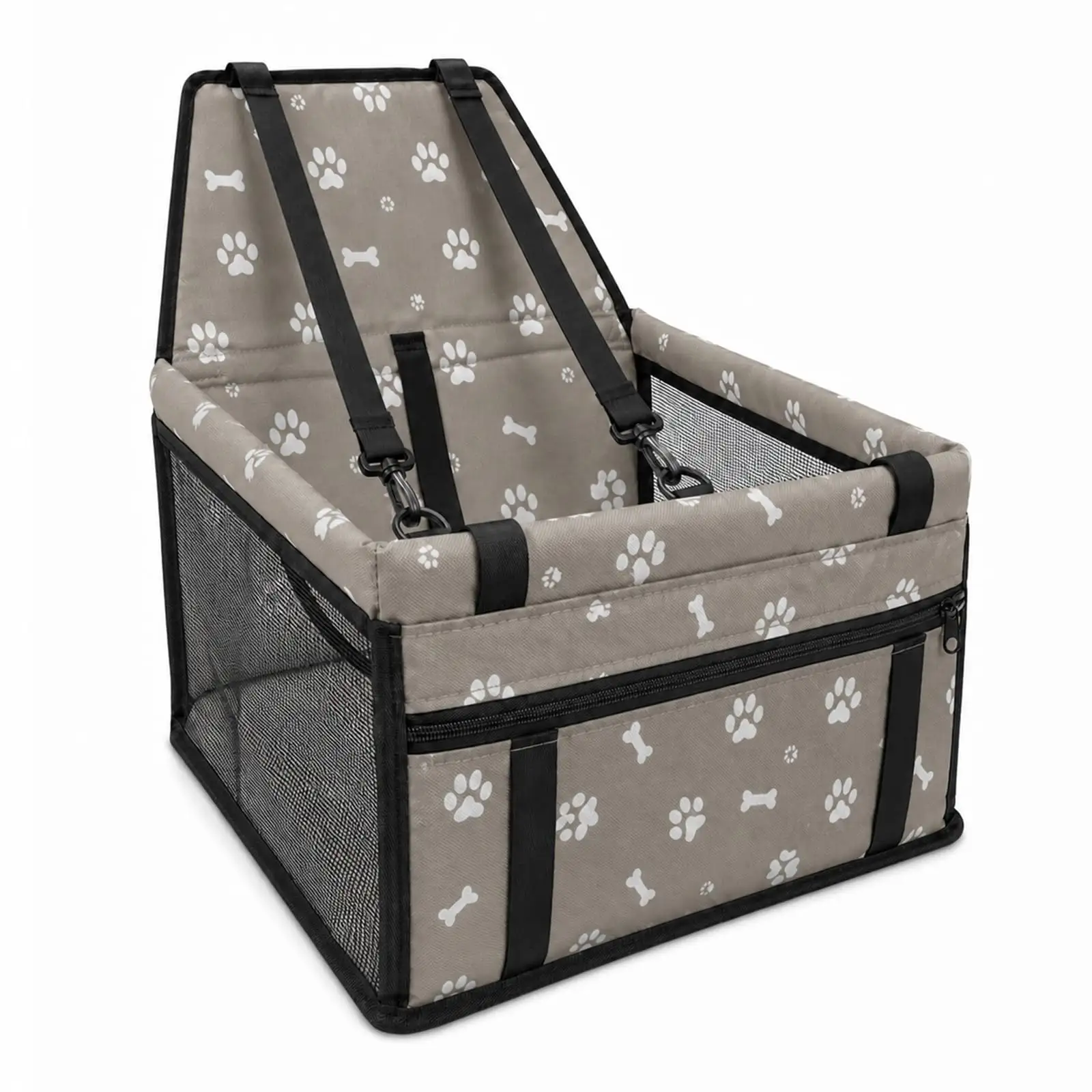 Pet Car Seat, Breathable Foldable Cat Dog