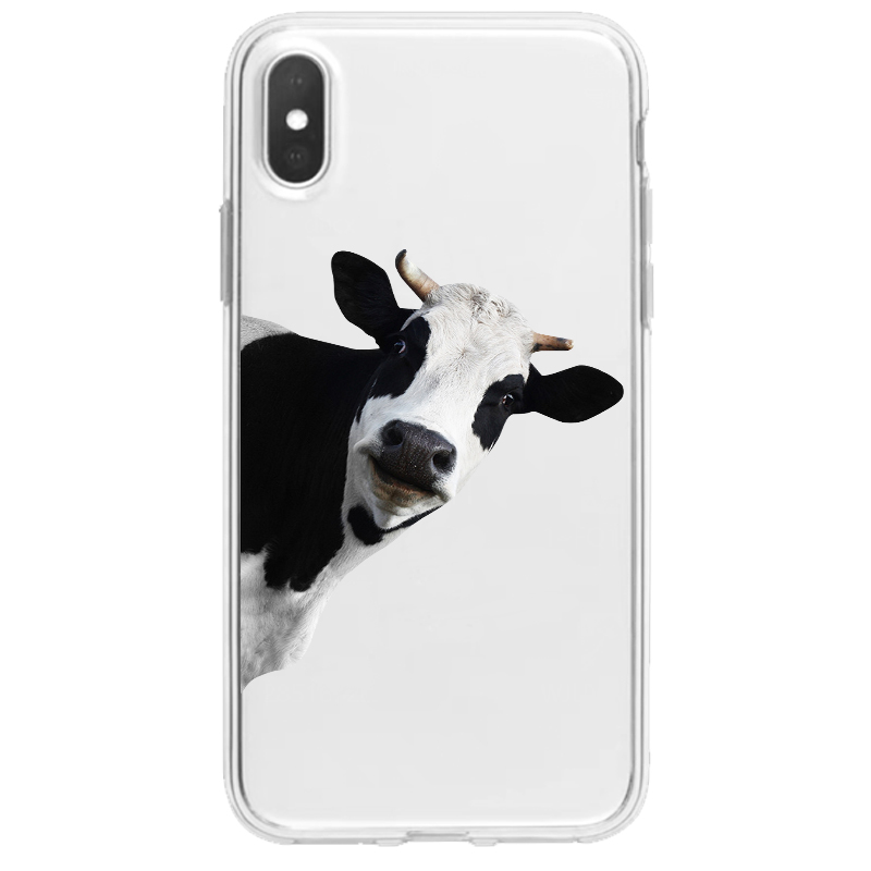 Compatible with Apple , Cute Piggy Mobile Phone Case Transparent Soft Cover - Image 3