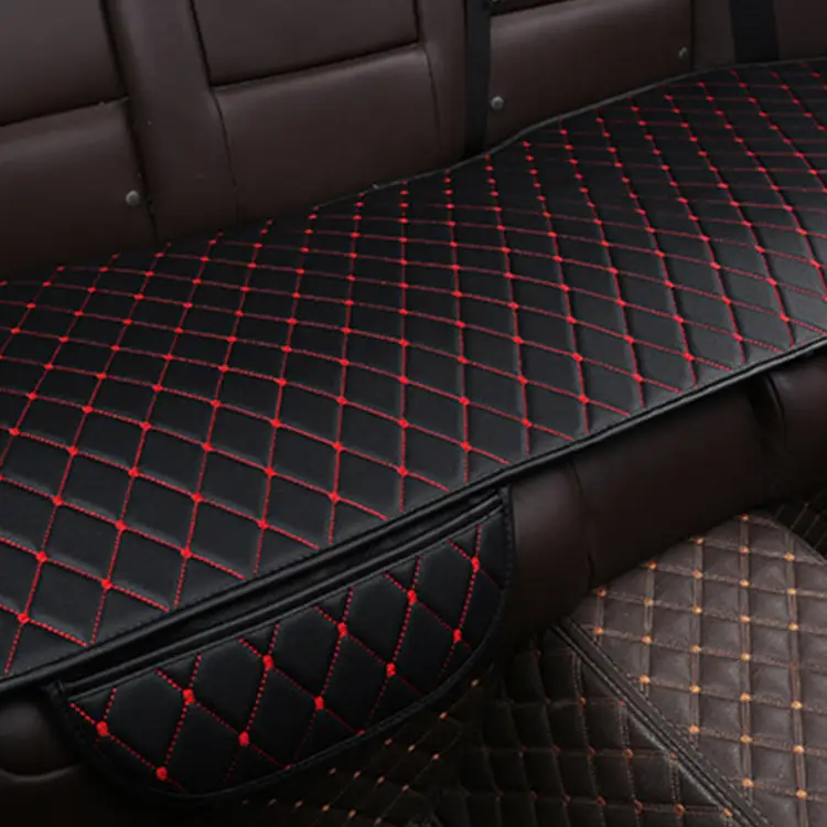 Non-slip Car Seat Cushion Single Piece Full Leather Without Backrest Car Supplies