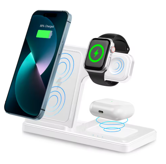 3 In 1 Magnetic Wireless Charger Stand 15W Fast Charging Dock Station Multiple Devices thumbnail 10