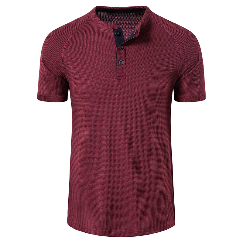 Title 4, Mens Loose Round Neck Short Sleeved Solid Colo...