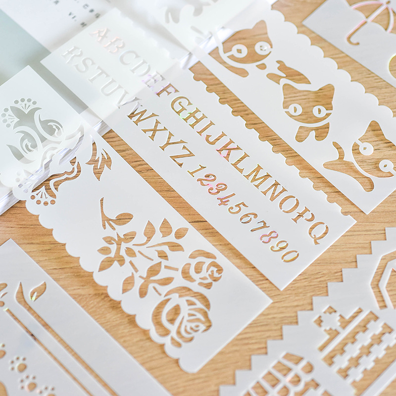 Original Long Strip Painting Template Hand Account Multifunctional Hollow