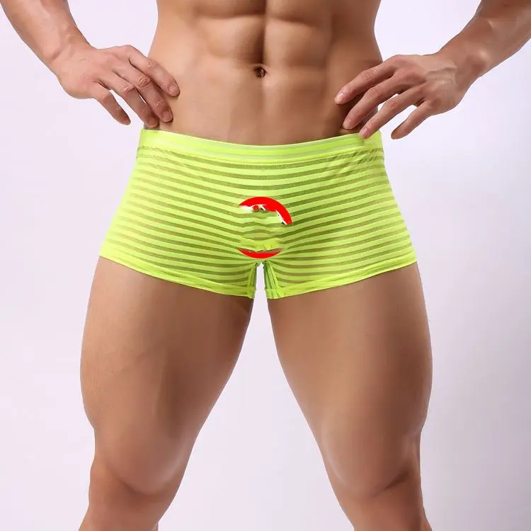 Striped Transparent Boxers for Men