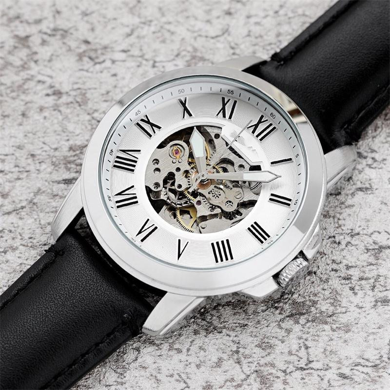 Men's Transparent Mechanical Automatic Casual Watch