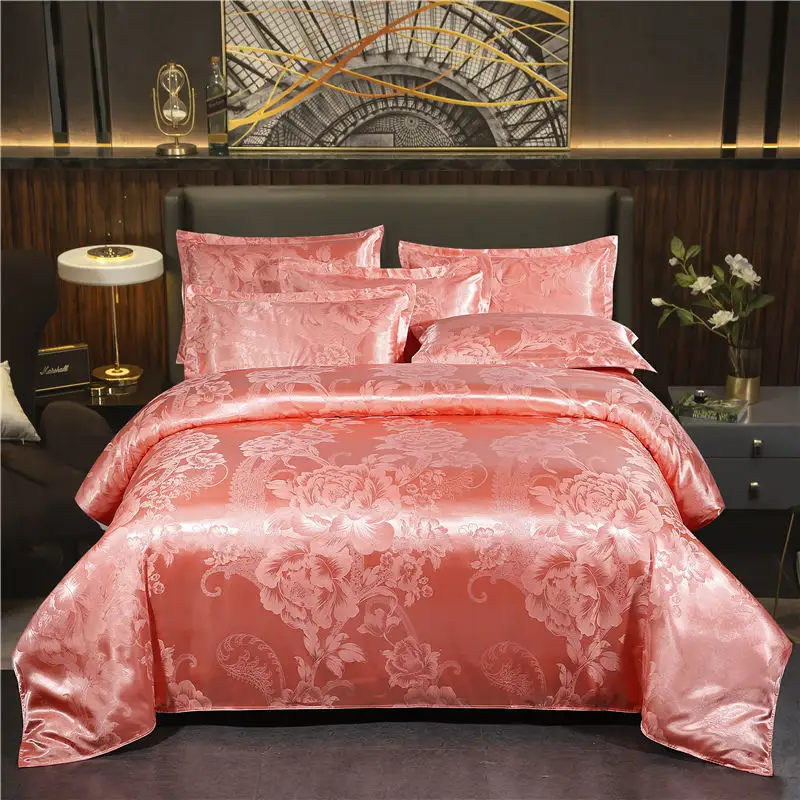 European Jacquard Quilt Cover Single and Double Silk