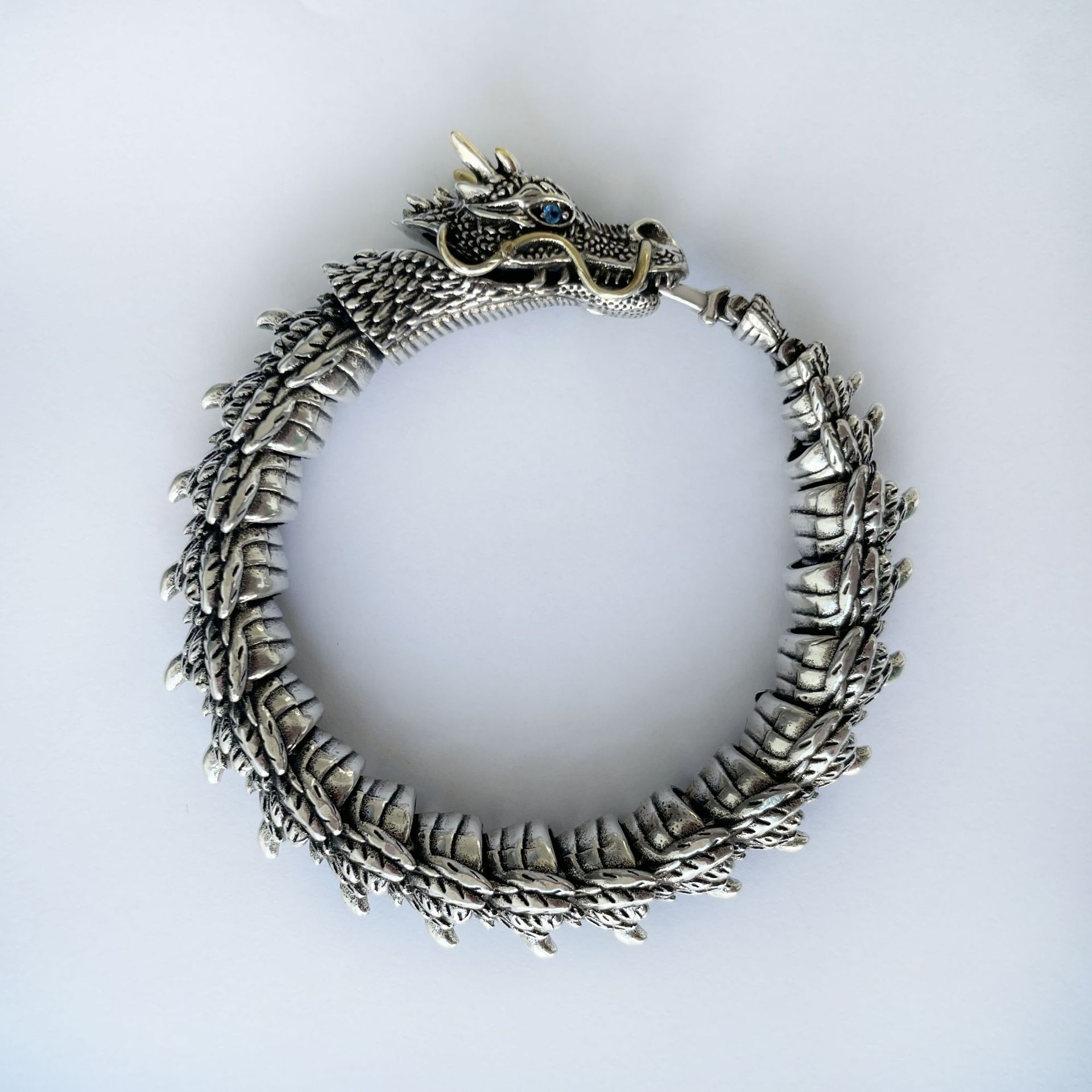 Make Old Personalized Sapphire Zodiac Dragon Bracelet