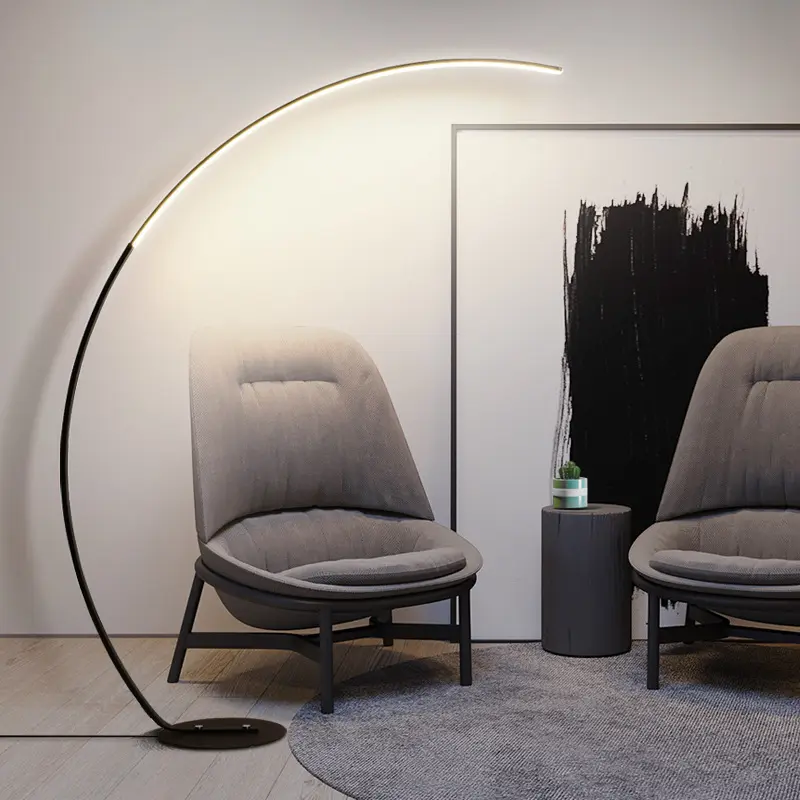 Minimalist Modern Floor Lamp - Black