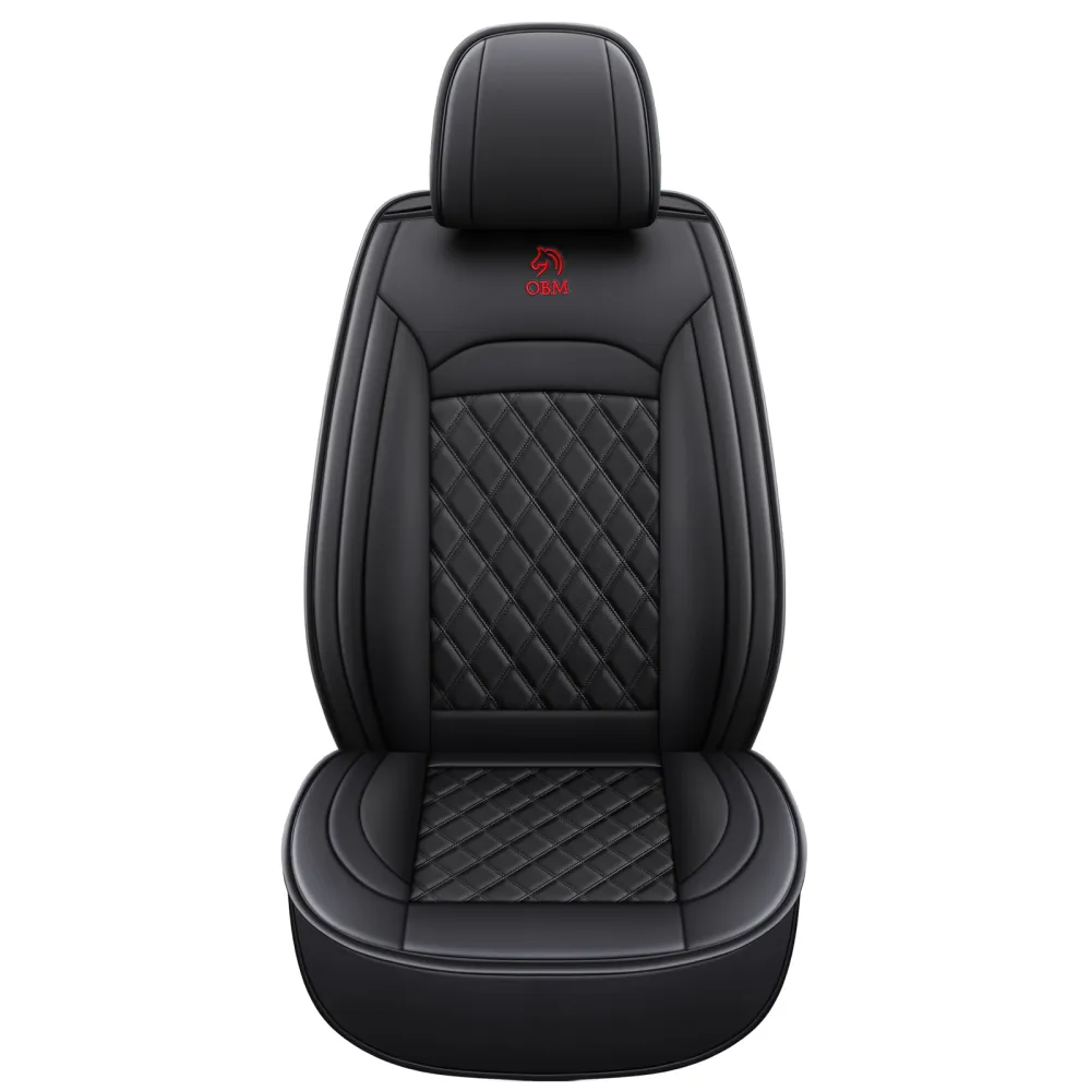 Diamond-pattern Full-coverage Car Seat Covers Lo Go Customizable