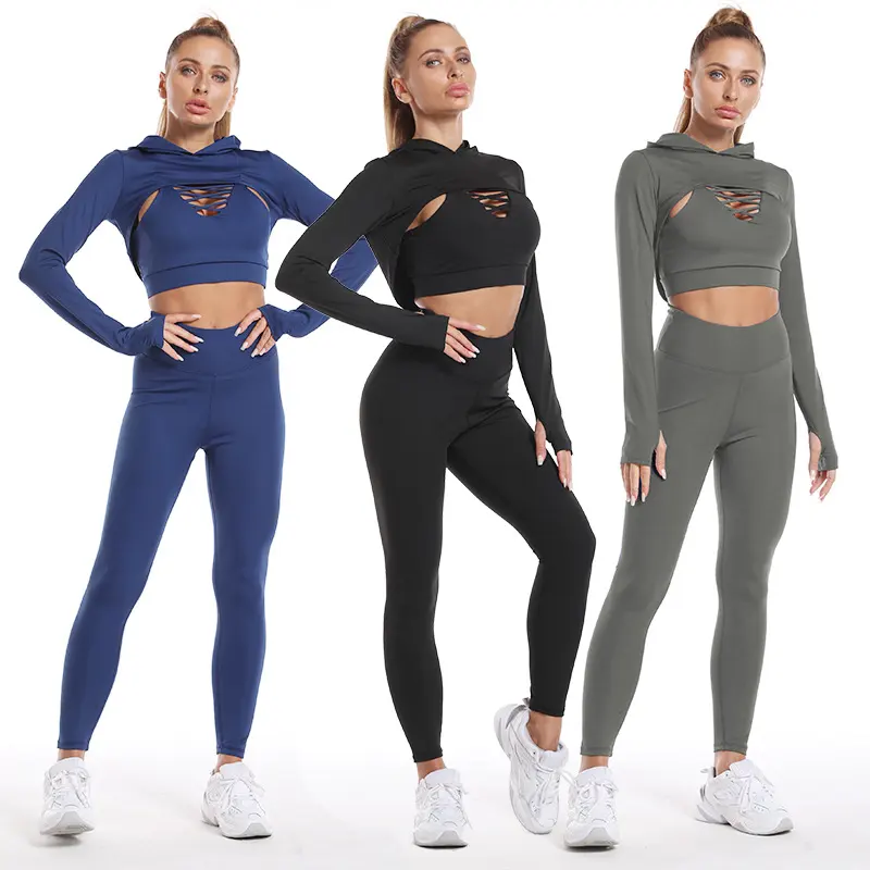 Yoga Clothing Suit Sports Fitness Female Quick-drying Peach Buttocks