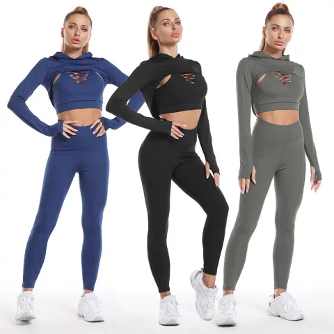 Yoga Clothing Suit Sports Fitness Female Quick-drying Peach Buttocks