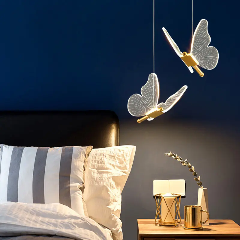 Long Line Modern Minimalist Bedroom Butterfly Bedside