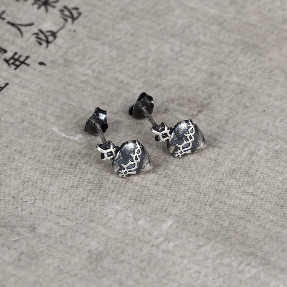 Sterling Silver Heart Fashion Pendant Earrings