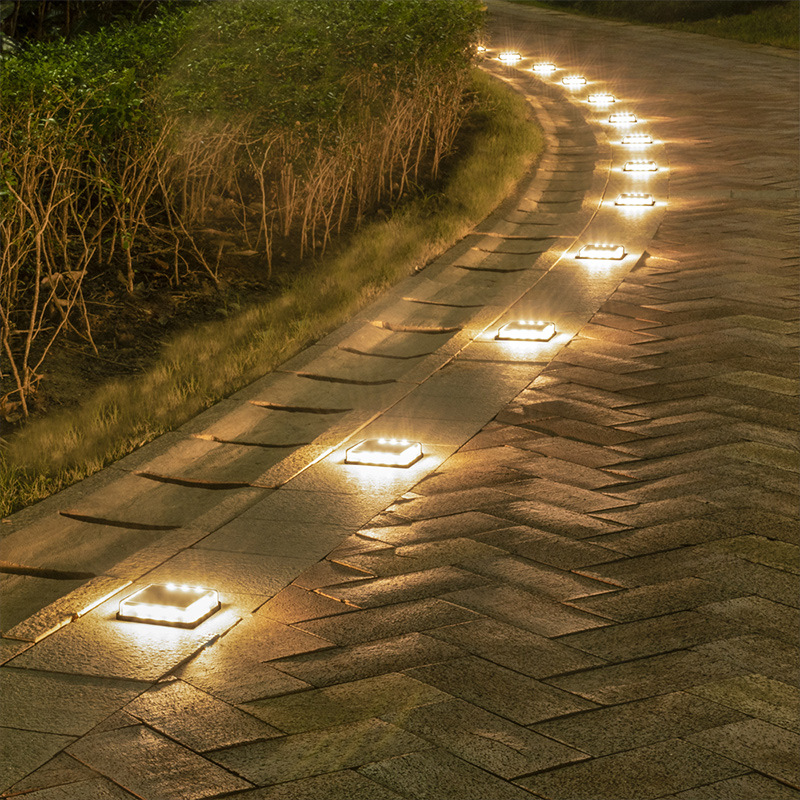 Solar Floor Tile Lamp Outdoor Staircase Layout Decoration — foto 5
