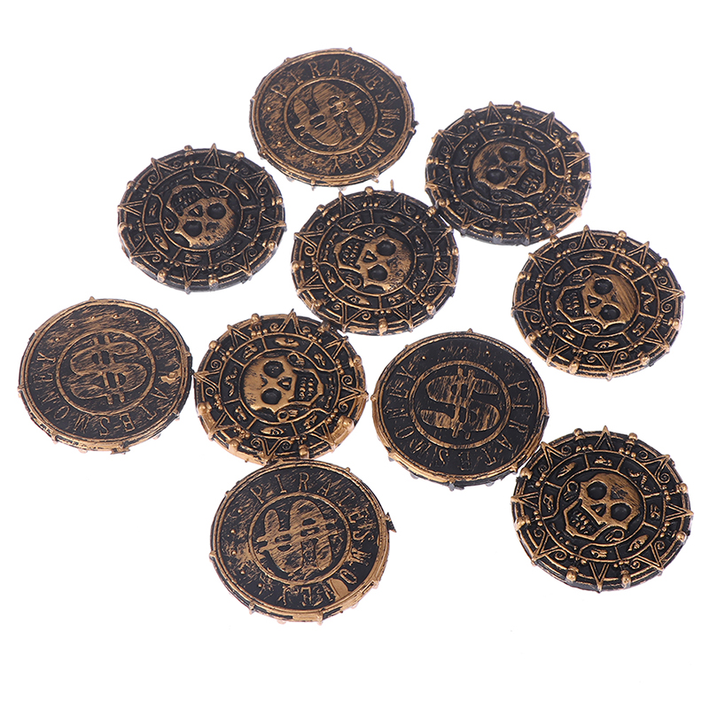 Plastic Simulation Pirate Coin Toy