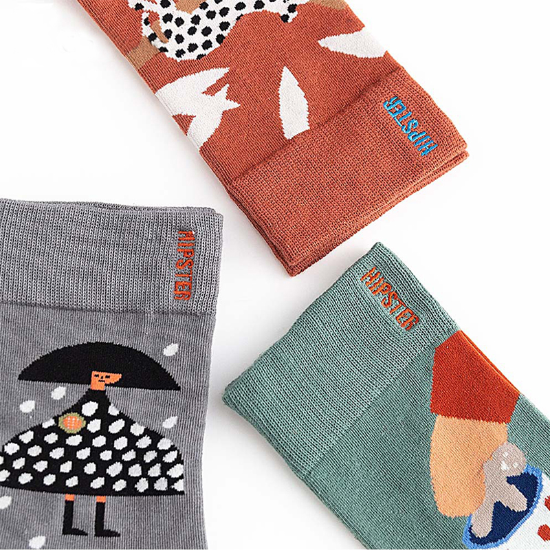 Title 5, Literary Retro Mens And Womens Cotton Socks