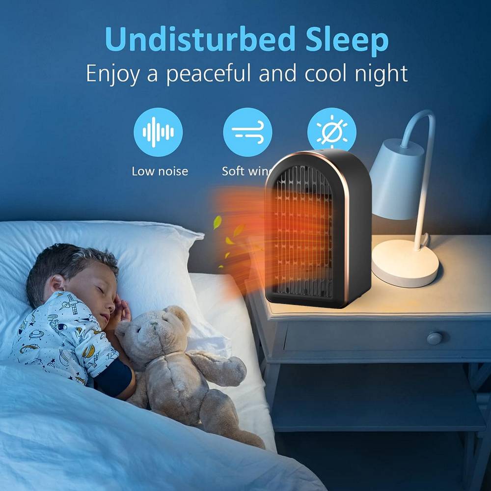 Electric Portable Space Heater 1200W Small Ceramic Fan Low Energy UK Plug — image 7