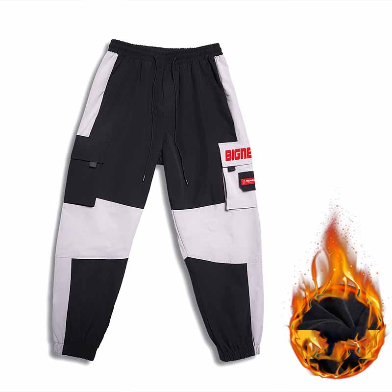 Title 4, Calça Macacão Masculino Casual Branco Cinza Bloco