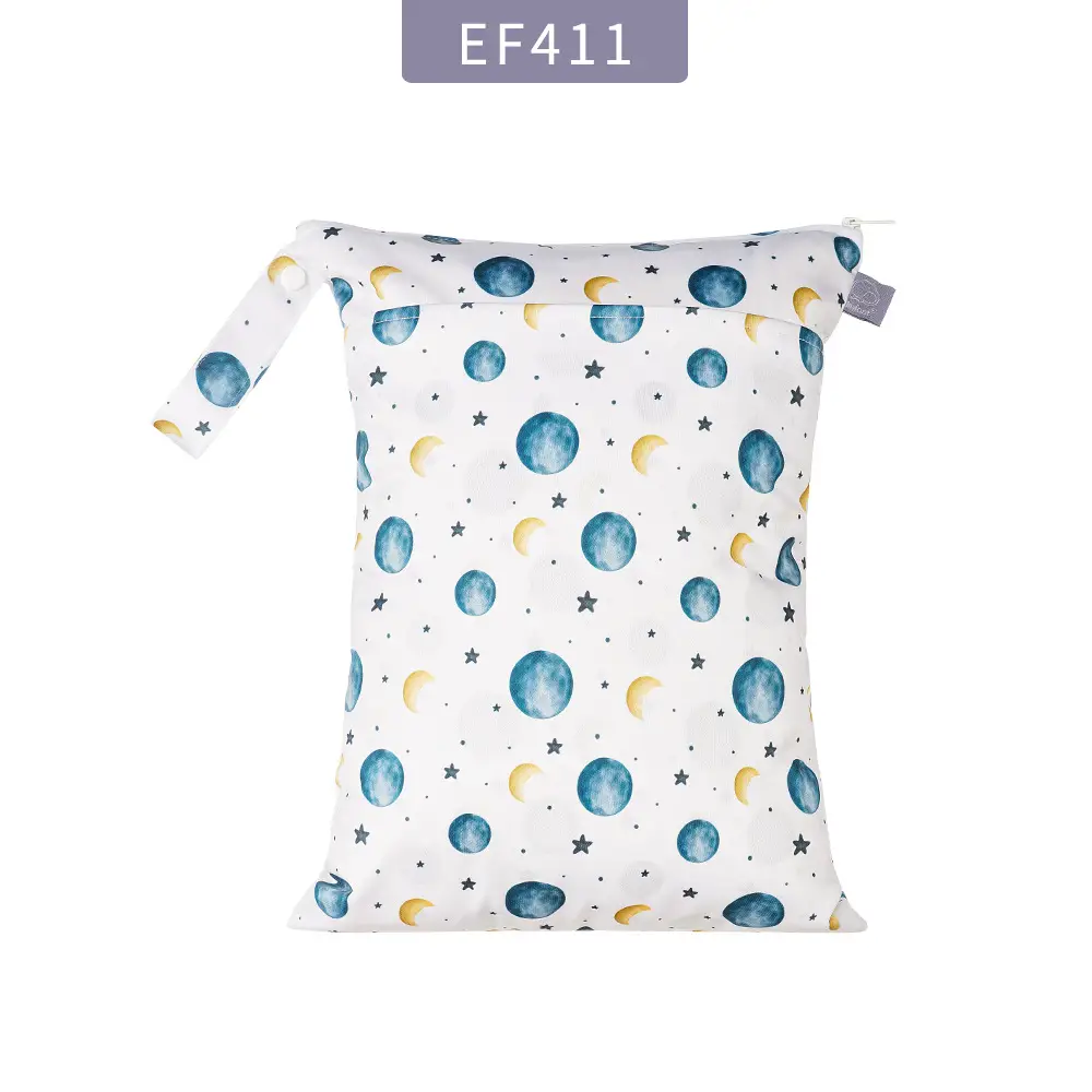 Double Zipper Printing 30x40 Portable Diaper Bag