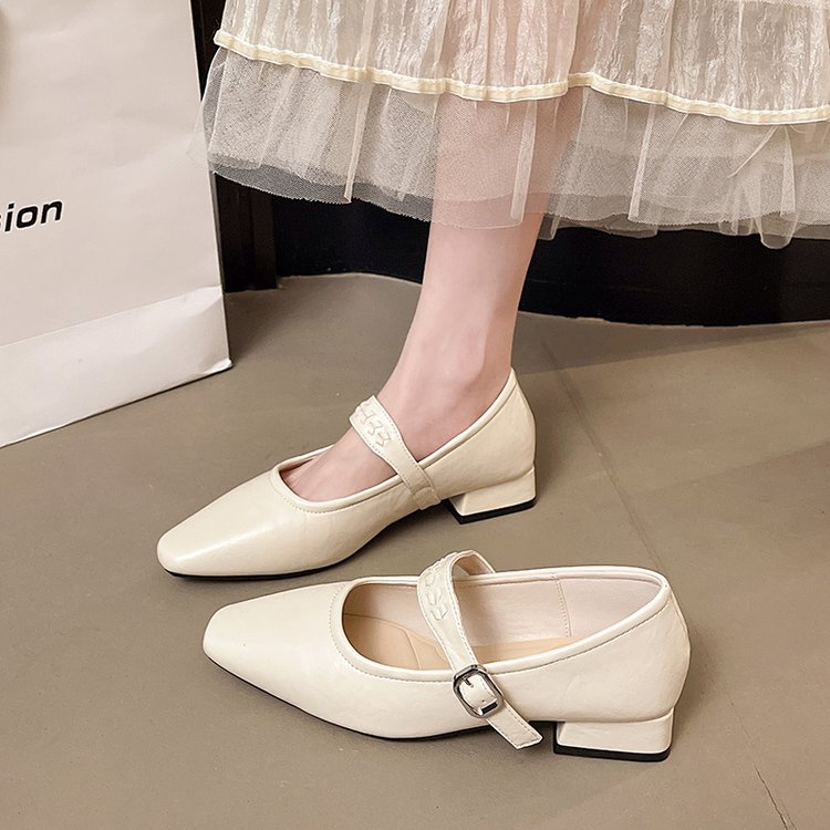 Square Toe Block Heel Mary Janes, picture 4 of 4
