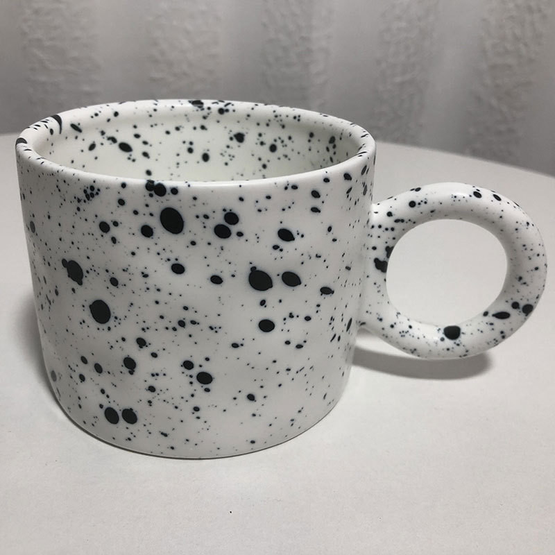 Title 4, Creative Handmade Splash Ink Mug Ceramic Cup An...