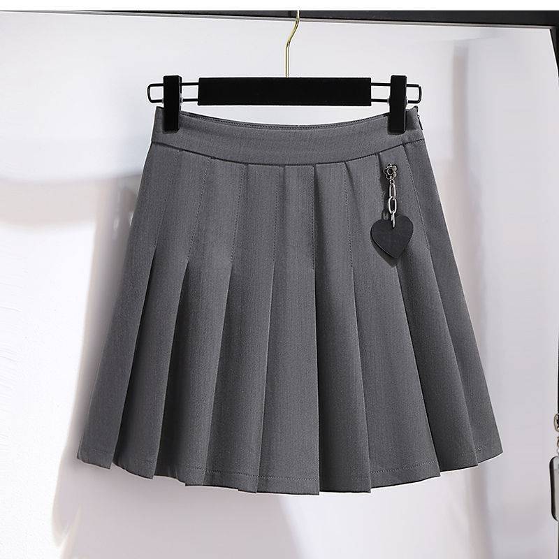 Grey half skirt