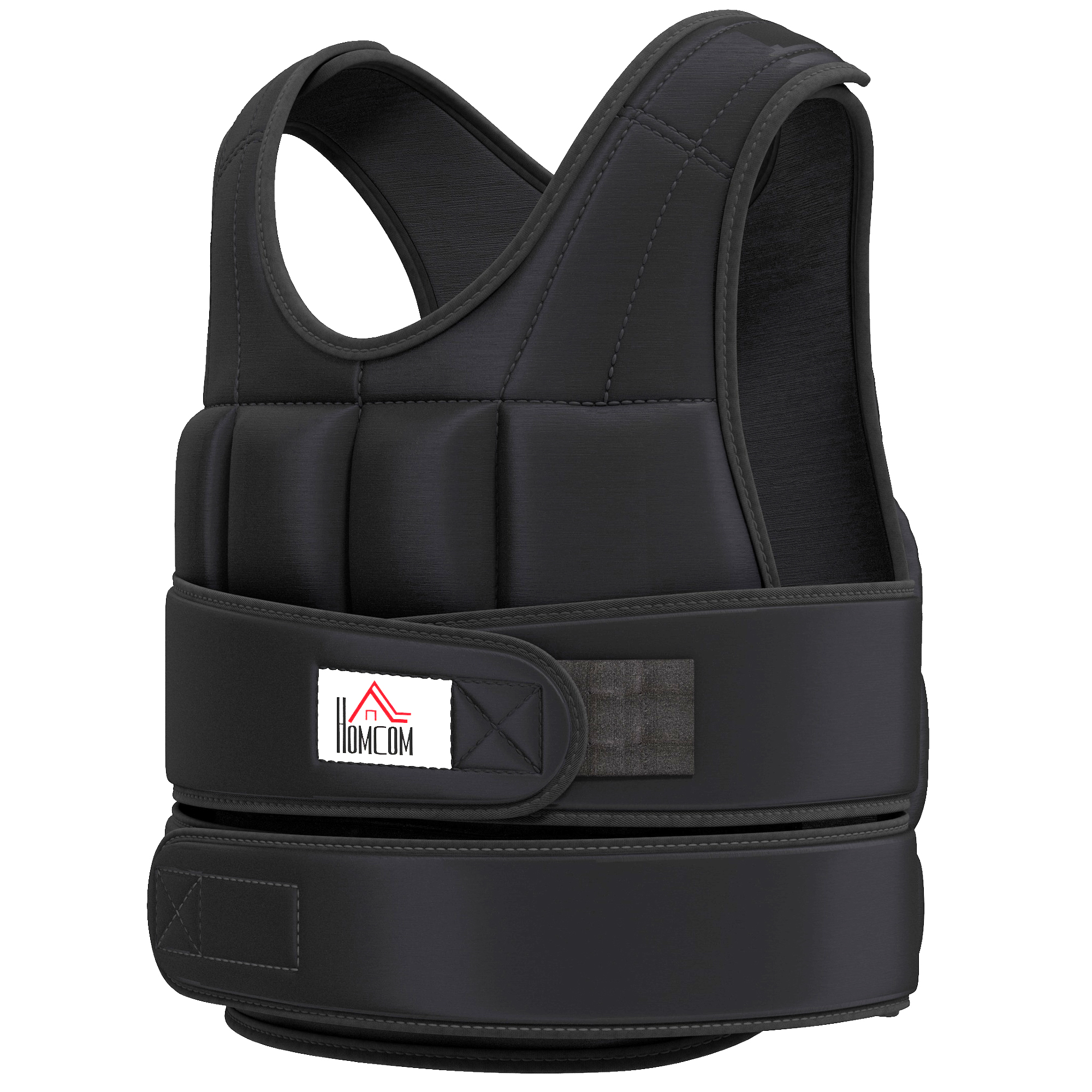 10kg Weight Vest, Adjustable Running Equipped With 38 Bags, Unisex, Black — image 6
