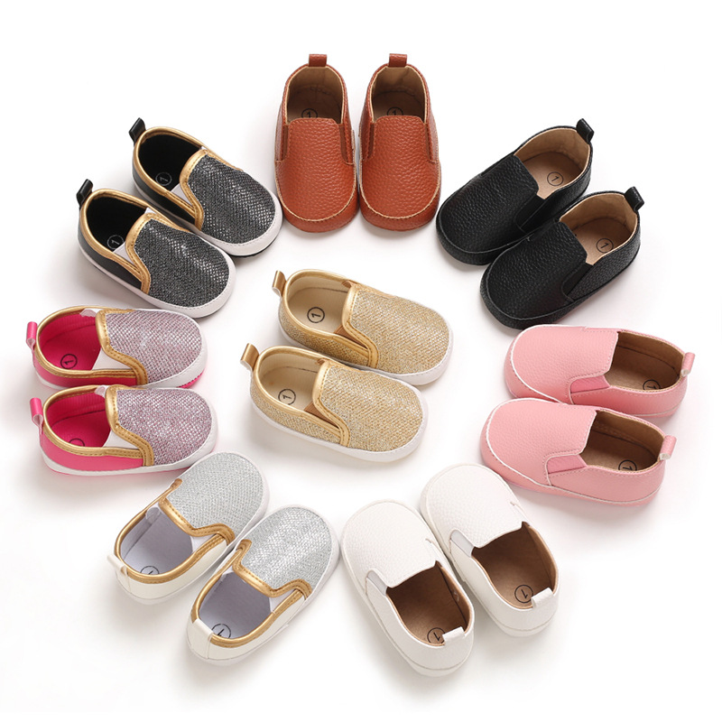 Set Foot Small Leather Sequined Casual Shoes