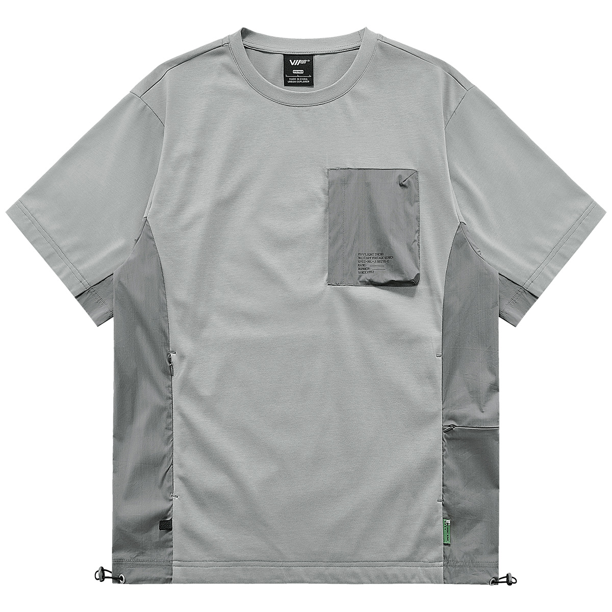 Spliced Contrast Short Sleeve T Shirt
