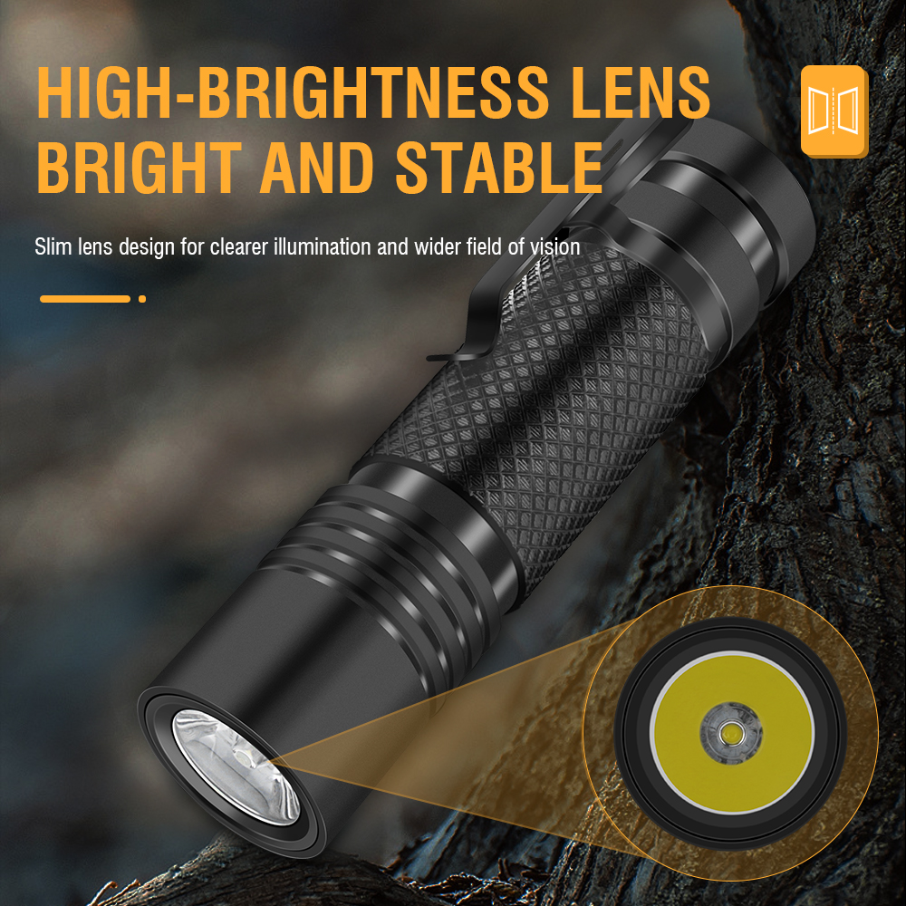 Camouflage Flashlight USB Rechargeable Aluminum Torch Lamp Portable Mini — image 9