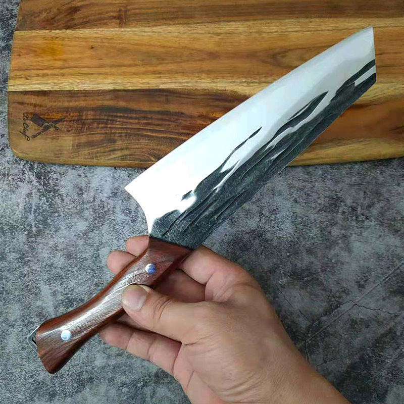 Title 5, Forged Hammered Stainless Steel Kitchen Knife